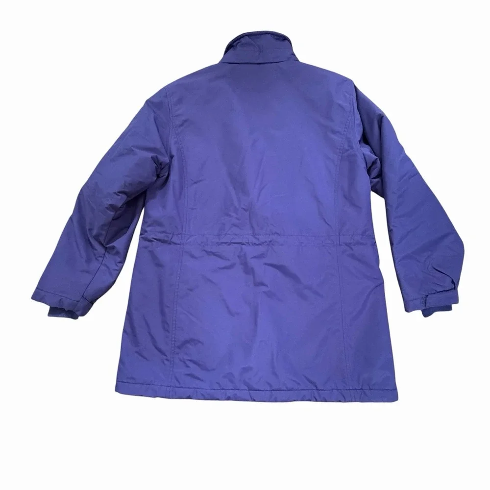 LANDS END Size M /P 10-12 Fleece Lined Polartec Aircore-200 Parka NO HOOD Womens - Picture 2 of 10